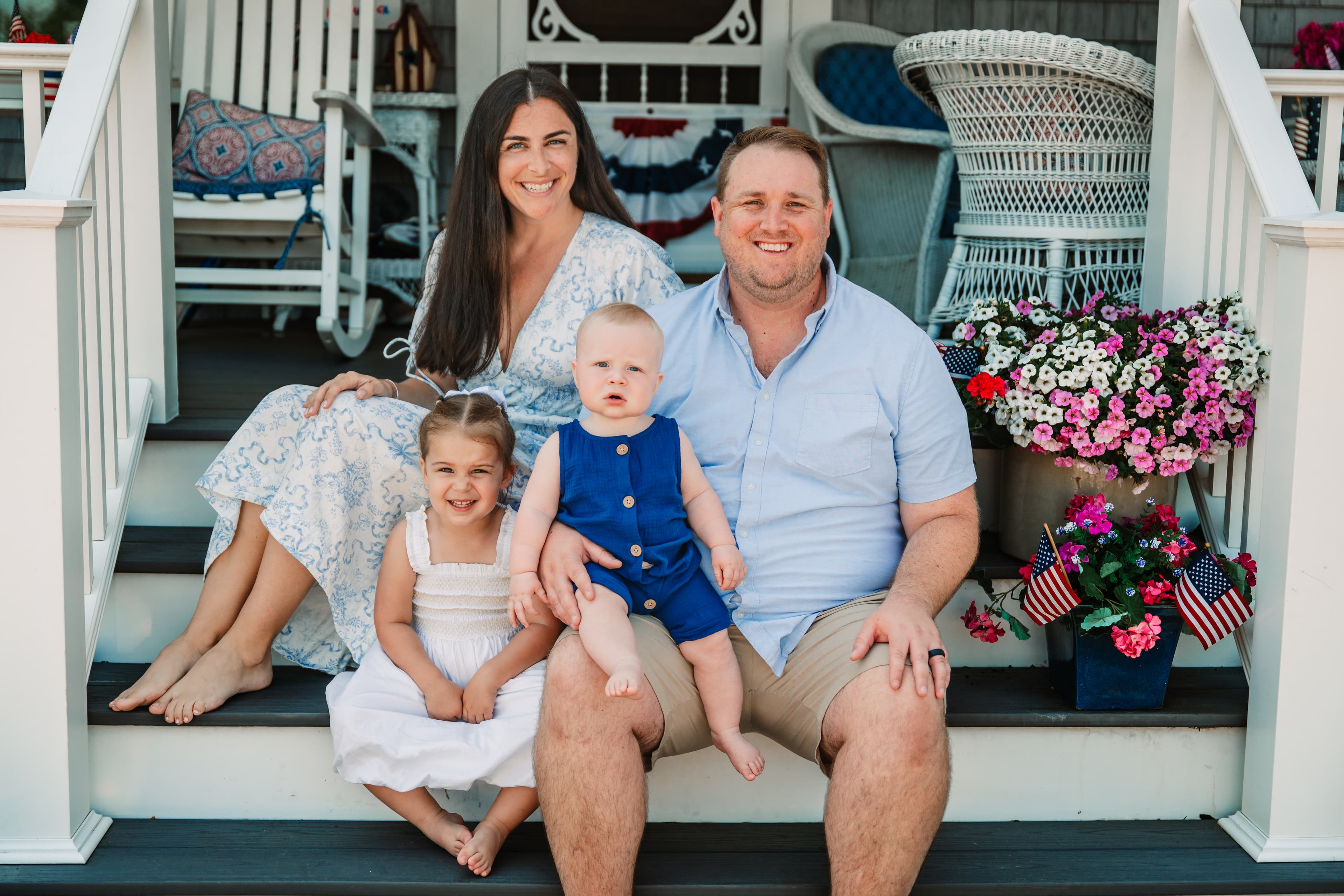 Leah with her family